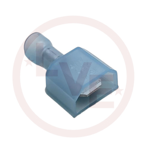 TE CONN 3-520107-2 TERMINAL QDC MALE FULLY INSULATED 16-14 AWG .250X.032 BLUE