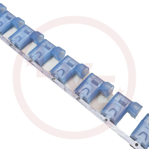 TE CONN 3-520132-2 TERMINAL QDC FEMALE FLAG 16-14 AWG .250X.032 FIT BLUE NYLON TR