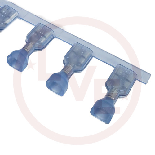 TE CONN 3-520140-2 TERMINAL QDC FEMALE 16-14 AWG .250X.032 FIT BLUE NYLON TR