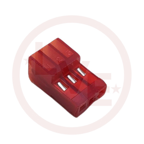 AMP 3-640440-3 CONNECTOR HEADER 3 POS RECEPTACLE .100"P IDC RED