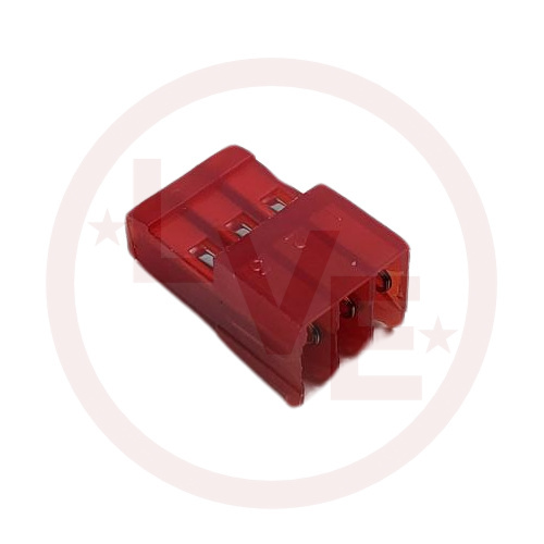 AMP 3-640440-3 CONNECTOR HEADER 3 POS RECEPTACLE .100"P IDC RED