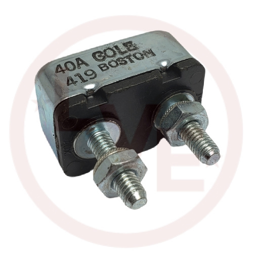 LITTELFUSE 30056-40 CIRCUIT BREAKER 40A 12VDC METAL CHASSIS MOUNT W/BRKT