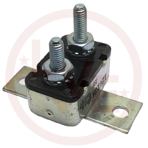 CIRCUIT BREAKER 10A 12VDC METAL CHASSIS MOUNT W/BRKT