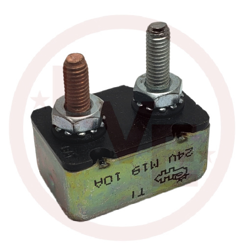 CIRCUIT BREAKER 10A 24VDC METAL CHASSIS MOUNT