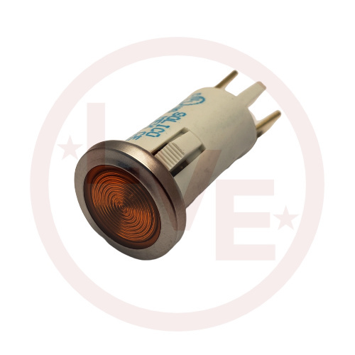 INDICATOR 28V AMBER INCAND 0,250" Q.C.TABS PNL LIGHT