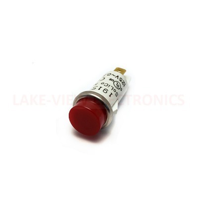 SOLICO 3050-3-11-38110 INDICATOR 125V RED NEON .187 TABS PANEL MOUNT