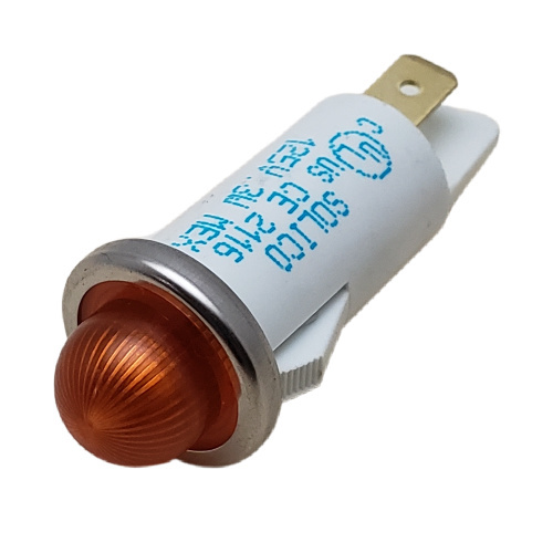 SOLICO 3050-3-11-40520 INDICATOR 125V AMBER NEON 0.187" Q.C. TABS PNL LIGHT
