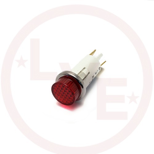 SOLICO 3052-4-12-38310 INDICATOR 250V RED NEON .250" TABS PANEL MOUNT