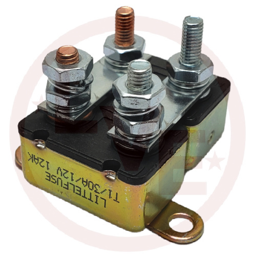 LITTELFUSE 3088-60 CIRCUIT BREAKER 60A 12VDC AUTO RESET METAL CHASSIS MOUNT W/BRKT TYPE I