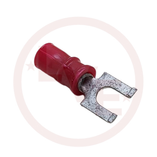 TERMINAL SPADE FLANGED 16-22 AWG #6 STUD PLASTI-GRIP INSULATED RED