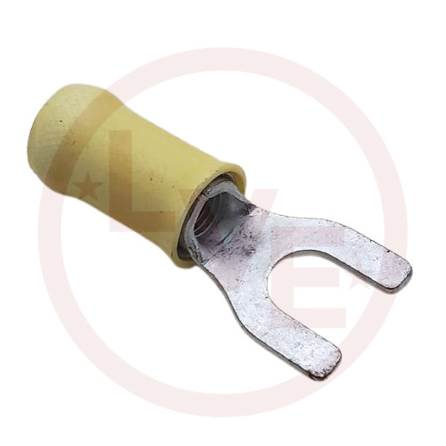 AMP 32589 TERMINAL SPADE 12-10 AWG #10 STUD INSULATED YELLOW