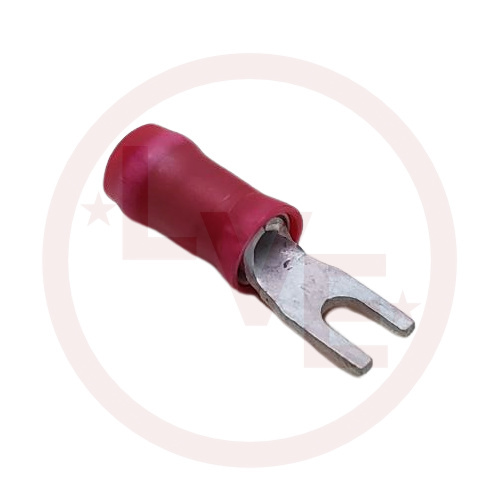 AMP 328394 TERMINAL SPADE 22-16 AWG #2 STUD INSULATED RED