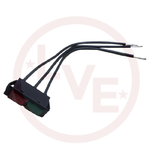 SOLICO 3450-1-50-19314 INDICATOR 125V RED/GREEN NEON 6" LEADS PNL LAMP