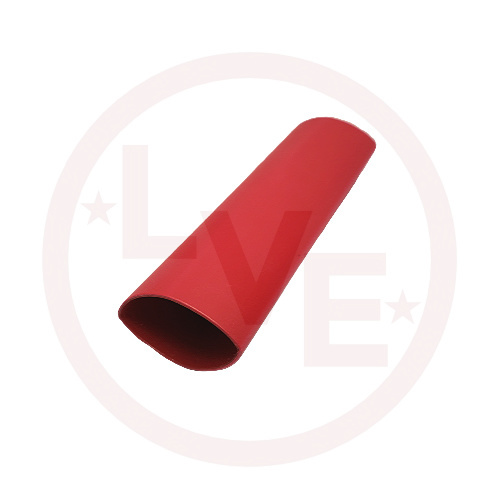 HEATSHRINK 1" X 4FT  3:1 DW W/ADH RED TUBING