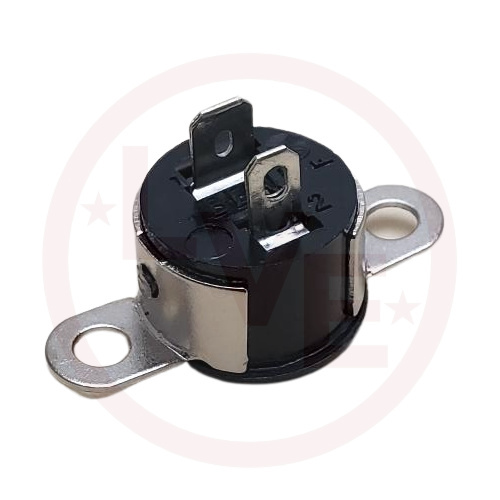 AZMEX 38330-0502 CONNECTOR RECEPTACLE 2 POS FEMALE BLADE SOCKET PANEL MNT W/ANGLE BRKT