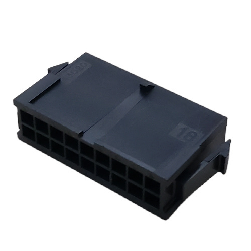 MOLEX 43020-1800 CONNECTOR HEADER 18 POS DUAL ROW MICRO-FIT 3.0 MALE PLUG HSG .118P