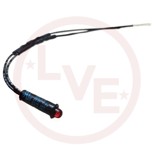 SOLICO 4516-1-20-03010 INDICATOR 250V RED LED 6" LEADS PNL MT LIGHT