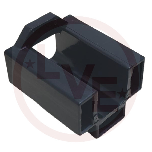 AMP 480100-1 CONNECTOR 3 POS RECEPTACLE HSG STR BLACK .312"P