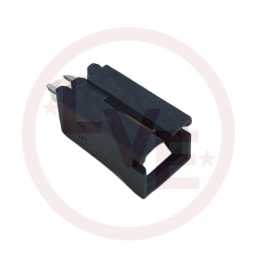 AMP 5-104363-1 CONNECTOR HEADER 2 POS VERTICAL .100"P 15AU BLACK