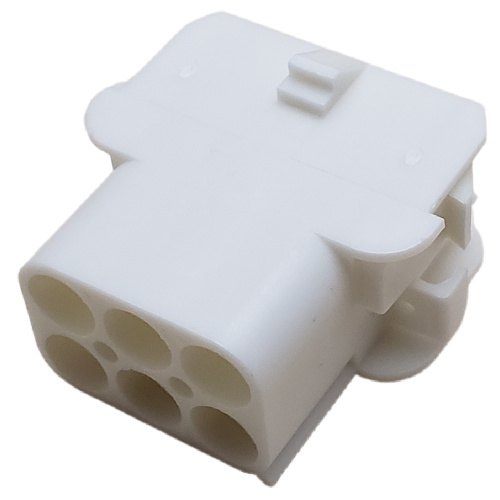 CONNECTOR PIN & SOCKET 6 POS RECEPTACLE HSG 6.35P