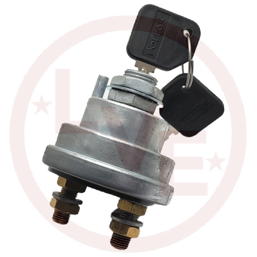 POLLAK 51-316 SWITCH SPST 36V 175A MASTER DISCONNECT SAME AS 51-315 WITH REMOVABLE KEY