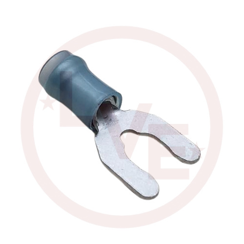AMP 52937-2 TERMINAL SPADE SPRING 16-14 AWG #10 STUD INSULATED BLUE NYLON