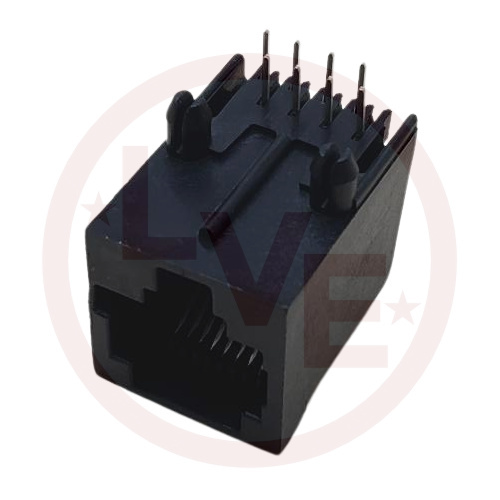 CONNECTOR MOD JACK 8P8C R/A SHLD