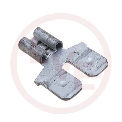 AMP 61765-2 TERMINAL QDC ADAPTER FEMALE TO TWO MALE FASTON .250X.032