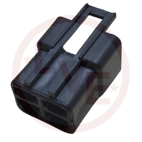 CONNECTOR 4 POS MALE 56 SERIES BLACK