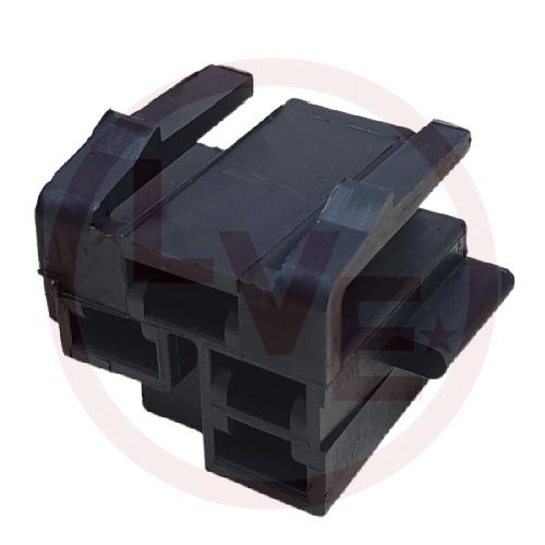 CONNECTOR 4 POS FEMALE 56/59 SERIES BLACK HSG