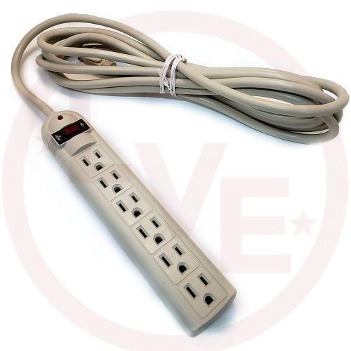 GC 64-6610 POWER STRIP 15A 125V 6-OUTLET 10FT CORD
