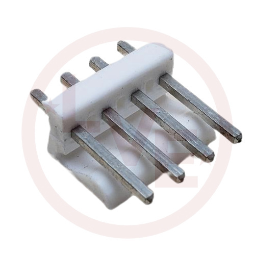AMP 640445-4 CONNECTOR HEADER 4 POS MALE VERTICAL THROUGH HOLE .156"P TIN NATURAL
