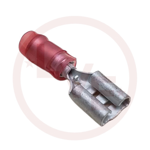 AMP 640903-1 TERMINAL QDC FEMALE INSULATED 22-18 AWG .250X.032 RED NYLON
