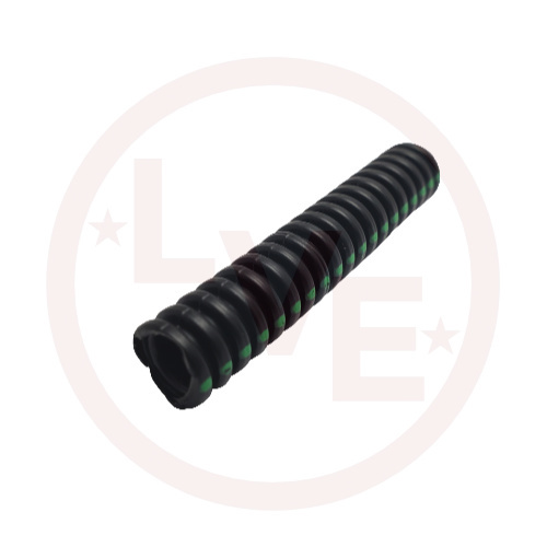 M&Q BKPP 6MM-S BLACK/GREEN STRIPE LOOM 6MM POLYPROPYLENE SLIT BLACK/GREEN STRIPE