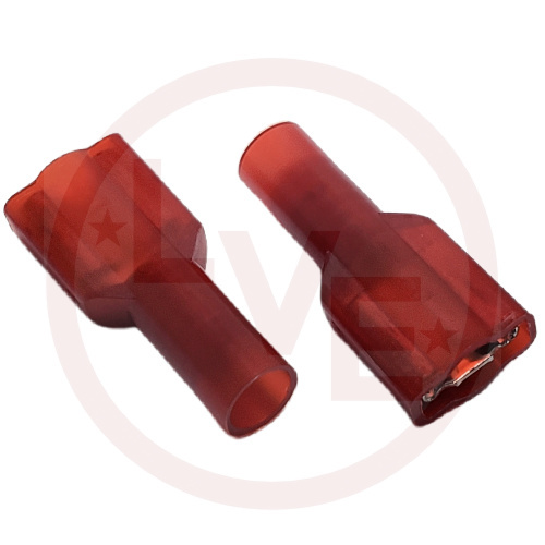 3M 71F-250-32-NL TERMINAL QDC FEMALE FULLY INSULATED 22-18 AWG .250X.032 RED NYLON