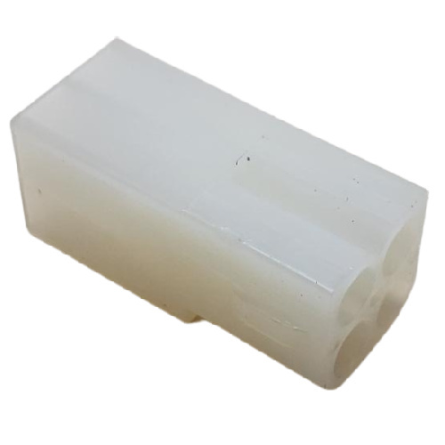AMP 770843-1 CONNECTOR 4 POS RECEPTACLE HSG COMMERCIAL .62" PIN & SOCKET NATURAL W/DETENT LOCK