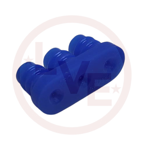 CONNECTOR WIRE SEAL 3 POS UNIVERSAL MATE-N-LOK BLUE