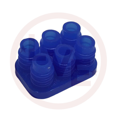 CONNECTOR WIRE SEAL 6 POS BLUE