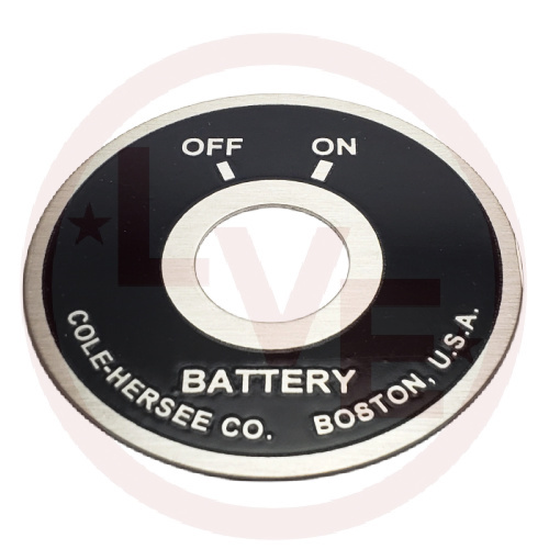 COLE HERSEE 82065 SWITCH FACEPLATE FOR MASTER DISCONNECT