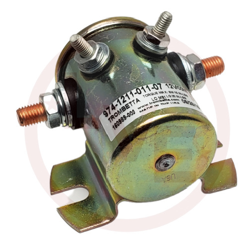 TROMBETTA 974-1211-011-07 CONTACTOR 12VDC CONTINUOUS DUTY METAL