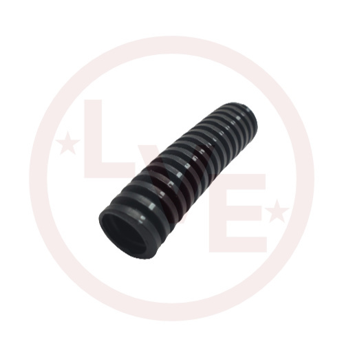 M&Q BKFN 9-BLACK LOOM 9MM NYLON W/GRAY STRIPE NON-SLIT BLACK