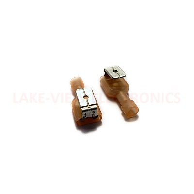 MOLEX 19013-0025 TERMINAL QDC PIGGYBACK FULLY INSULATED 22-18 AWG .250X.032 INSULKRIMP