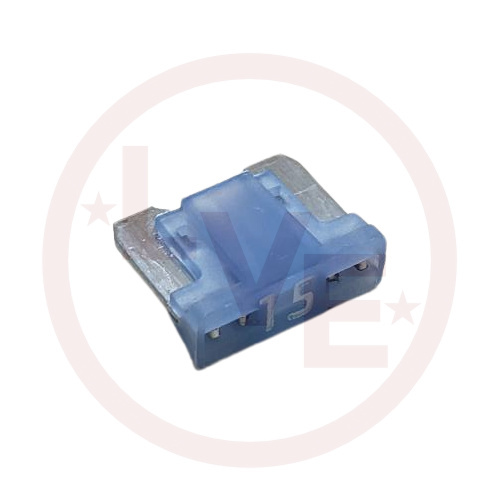 FUSE 15A 32VDC FAST ACTING BLUE MINI LOW PROFILE AUTOMOTIVE BLADE