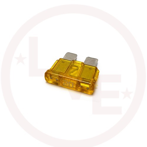 FUSE 20A 32VDC FAST ACTING YELLOW AUTOMOTIVE BLADE