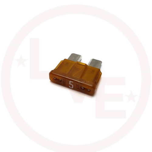 BUSSMANN BK/ATC-5 FUSE 5A 32VDC FAST ACTING TAN AUTOMOTIVE BLADE