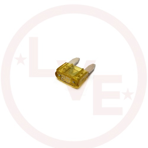 FUSE 20A 32VDC FAST ACTING YELLOW MINI AUTOMOTIVE BLADE