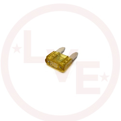 BUSSMANN BK/ATM-20 FUSE 20A 32VDC FAST ACTING YELLOW MINI AUTOMOTIVE BLADE