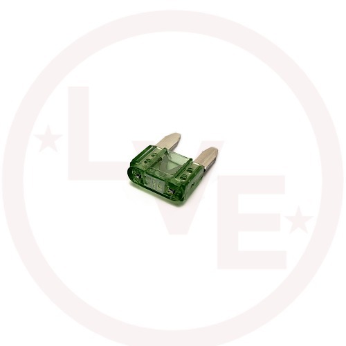 BUSSMANN ATM-30 FUSE 30A 32VDC FAST ACTING GREEN MINI AUTOMOTIVE BLADE