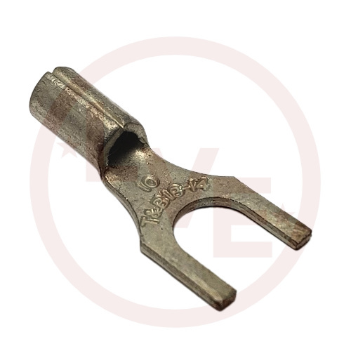 T&B B14-10F TERMINAL FORK 18-14 AWG #10 STUD NON-INSULATED TIN PLATED