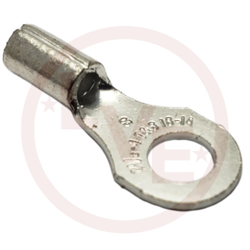 TERMINAL RING 18-14 AWG #8 STUD NON-INSULATED TIN PLATED